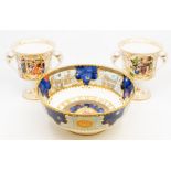 A Royal Worcester commemorative rose bowl, Millennium celebration, limited edition, number 463 of