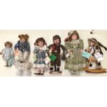Collectors Dolls including Alberon Lilian, Knowles Little Sherlock, House of Valentina Coralie,