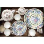 A collection of Mason's ware, circa 20th Century to include; dinner plates and also included in