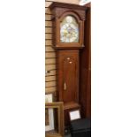 An 18th Century oak eight day longcase clock by George Clapham of Brigg including second and date