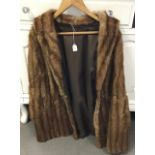 A ladies mid 20th Century red fox short fur coat, with wear and in AF condition