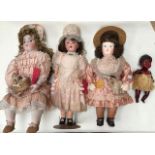 REPRODUCTION Bruj (Gillie) 27” Doll, REPRODUCTION ESTP 24” Doll, Papier Mache 24” doll with soft