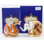 Two Royal Crown Derby boxed paperweights, both first quality, to include; Chinese Dragon and an