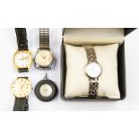 A collection of mid to late 20th Century gents and ladies watches, including examples by Accurist,