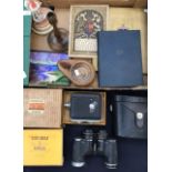 A pair of Pentax 20th Century binoculars, Cine Camera, in box, commemorative book on Royal Family,