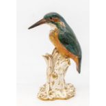 A Royal Worcester figure of a Kingfisher, with registration mark to underside
