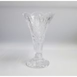 A Waterford Crystal ‘Master Cutters’ Vase. The Classic shape being reinterpreted by a Master
