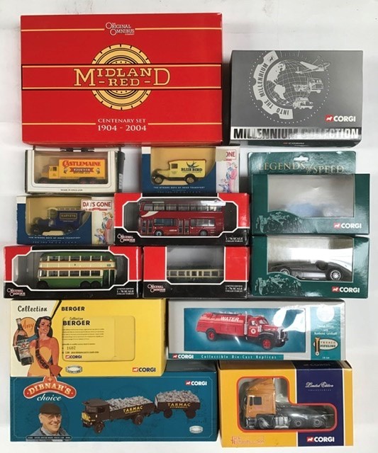 Diecast: A collection of assorted boxed diecast vehicles to include: Original Omnibus; Dibnah's