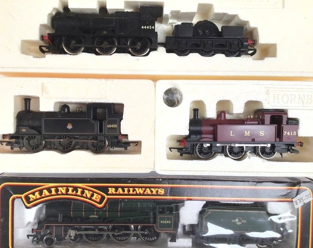 Hornby: A collection of four boxed Hornby OO gauge locomotives to comprise: R2276A BR Fowler, - Image 2 of 2