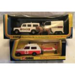 Corgi: A boxed Corgi Toys Mounted Police Set, 44; together with a boxed Corgi, Range Rover