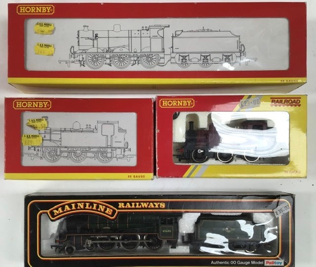 Hornby: A collection of four boxed Hornby OO gauge locomotives to comprise: R2276A BR Fowler,