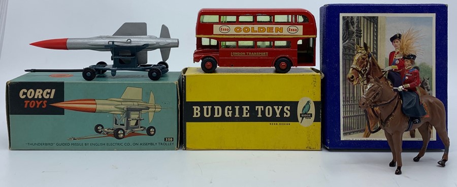 Diecast: A boxed Corgi Toys, Thunderbird Guided Missile by English Electric Co., on Assembly