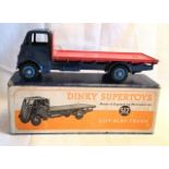 Dinky: A boxed Dinky Supertoys, Guy Flat Truck no.512, chips to edges and roof, original box.