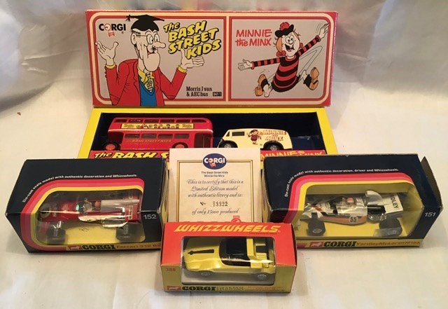 Corgi: A collection of four boxed Corgi vehicles to comprise: Whizzwheels Bertone Runabout no.386,