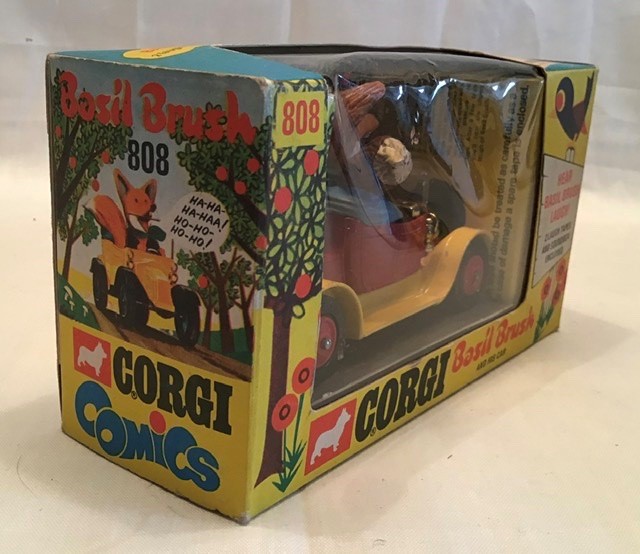 Corgi: A boxed Corgi Basil Brush and his Car, 808. Excellent condition in good original box. - Image 3 of 3
