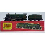 Hornby: A boxed Hornby Dublo, OO gauge, Cardiff Castle, 2221, 4-6-0 locomotive and tender, showing