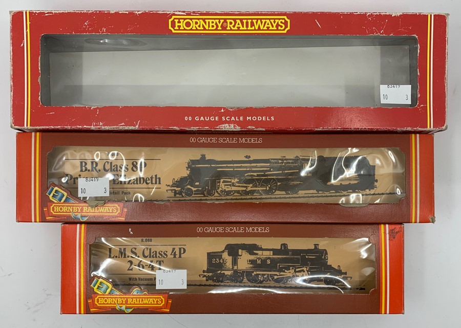 Hornby: A collection of three boxed Hornby Railways, OO gauge locomotives to comprise: BR 4-6-0 - Image 2 of 2