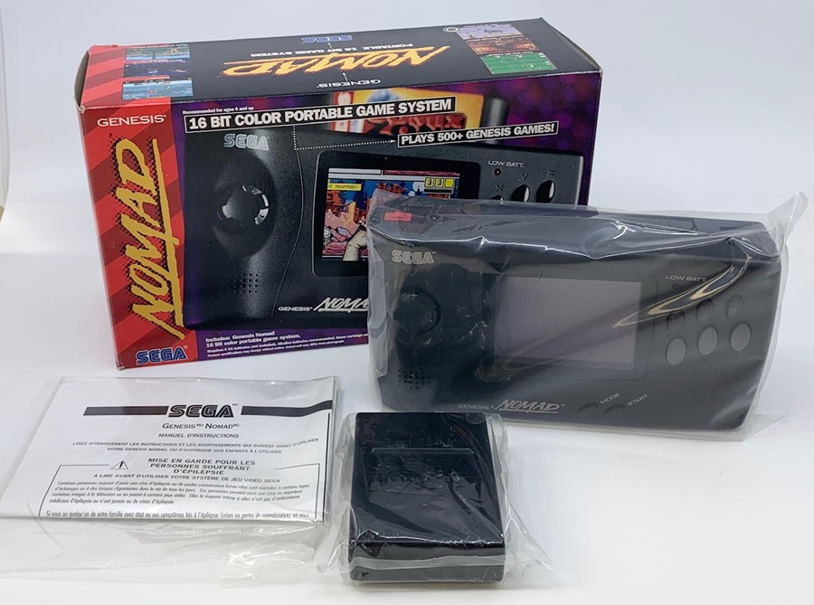 Sega Genesis Nomad Console, 16 Bit Color Portable Game System, boxed, original packaging, complete