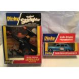 Dinky: A boxed Dinky Toys Trident Starfighter with firing Stellar Missile, No. 362; together with