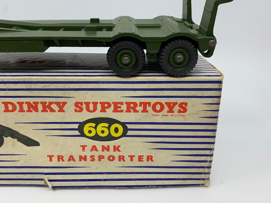 Dinky: A boxed Dinky Supertoys, Tank Transporter, 660, complete with inner packing, vehicle slightly - Image 2 of 2