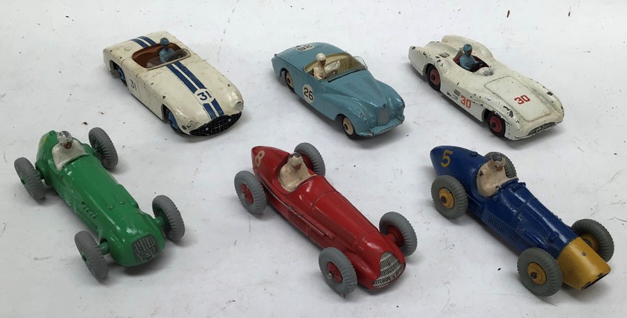 Dinky: A collection of assorted unboxed, playworn Dinky vehicles to include 23h Ferrari, 23f Alfa - Image 2 of 3