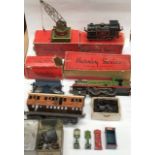 Hornby: A collection of assorted Hornby to include: O gauge Tank Locomotive, LMS 623 boxed with key,