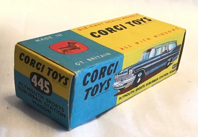 Corgi: A boxed Corgi Toys, Plymouth Sports Suburban Station Wagon, 445. In very near mint - Image 2 of 6