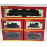 Hornby: A collection of five boxed Hornby locomotives to include: R2653 BR Diesel Railcard W 22 W,