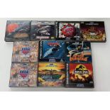 Sega Mega: A collection of ten cased Sega Mega CD games to comprise: Slipheed, 1993; Tomcat Alley,
