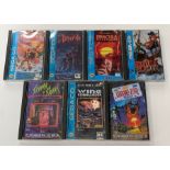Sega Mega: A collection of seven large cased Sega Mega CD games to comprise: Sewer Shark, 1993, case