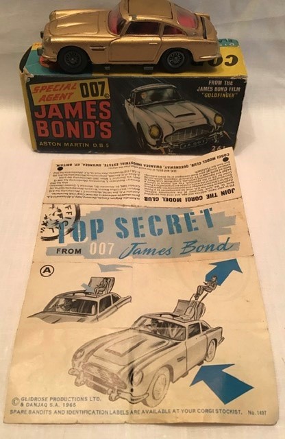 Corgi: A boxed Corgi Toys, James Bond 007 Aston Martin DB5. Playworn, non operating ejector seat.