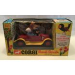 Corgi: A boxed Corgi Basil Brush and his Car, 808. Excellent condition in good original box.
