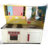 Tinplate: A pair of Martin Fuchs Tinplate Kitchens. 1960’s. One is complete with all six drawers,