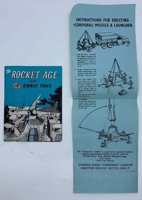 Corgi: A boxed Corgi Major Toys, 'Corporal' Guided Missile on Launcher, 1112, Rocket Age Models, - Image 2 of 2