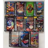 Sega Saturn: A collection of assorted boxed Sega Saturn games to comprise: Nights Into Dreams;