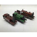 Bing: A collection of three Bing OO gauge Table Top electric LNER Locomotive along with two