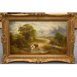 George Turner (British, 1843-1910) 'Sowbrook' Kirk Ireton, Derbyshire, oil on canvas, signed lower