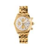Breitling-  an 18ct yellow gold gents Breitling Chronometer Automatic wristwatch, round mother of