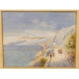 Thomas Charles Leeson Rowbotham (1823-1875) Genoa watercolour, gouache, 17 x 21.5cm signed and