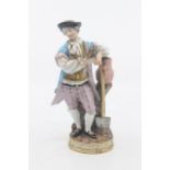 Early 20th Century Meissen figure of a Gardener after the model by JJ Kandler,  modelled standing