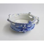 A Dutch Delft Blue and White Plate Warmer  Circa 1780 Size: 17cm diameter, 7.5cm high Weight: 400