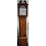 A George III William Cooper of Derby oak longcase clock, circa 1790, having an eight day