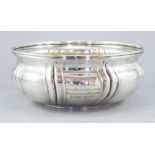 A continental silver bowl, with presentation inscription, continental marks 'W.T.B' and stamped 925,