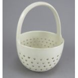 A fine late eighteenth century Wedgwood creamware draining basket, c. 1790. It has draining holes