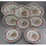 An early nineteenth century transfer-printed Chamberlains Worcester part dessert service, c.1825. It