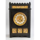 Henry Marc, Paris, a late 19th Century Aesthetic Movement bracket clock, circa 1880, architectural