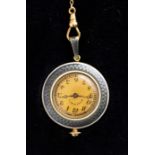Shreve & Co, an early 20th Century gold cased pendant watch, 2.5cm circular dial with Arabic