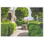 Hana Richard (?) (20th Century), Ronda and XXX Garden, a pair, indistinctly signed l.r., No.174/