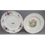 Two early nineteenth century pearlware plates, c.1820 The first is impressed Wilson and is of