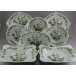 An early nineteenth century black and white transfer-printed Spode part dessert service, c.1825.